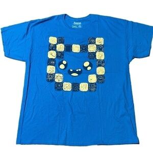 Adventure Time Cartoon Network Blue Cotton Lootcrate Mens Tee Size 2XL